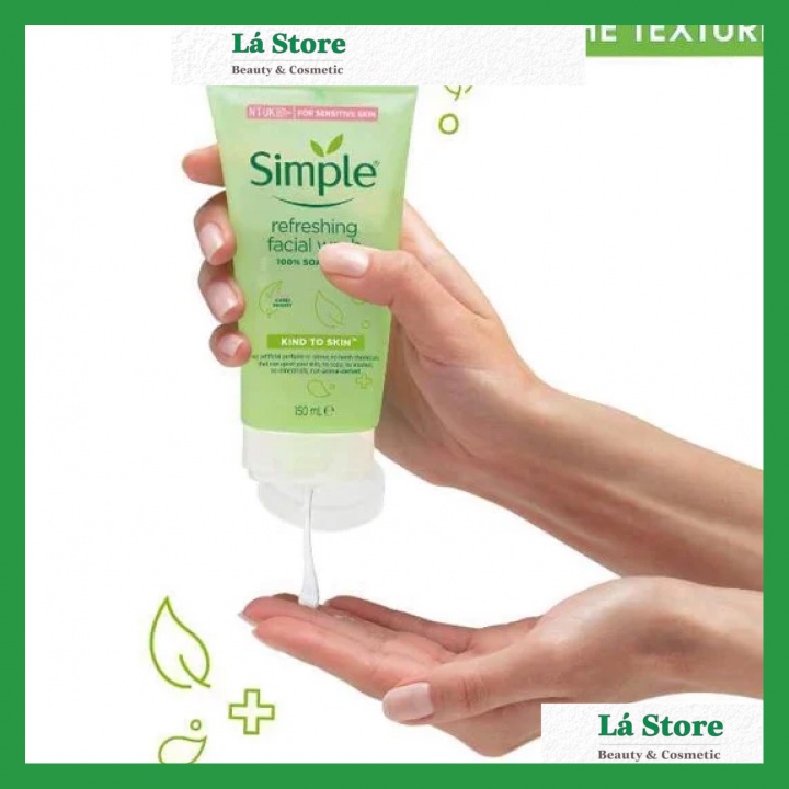 Sữa Rửa Mặt Simple - Sữa Rửa Mặt Simple Gel Kind To Skin Refreshing Facial Wash Gel 150ml