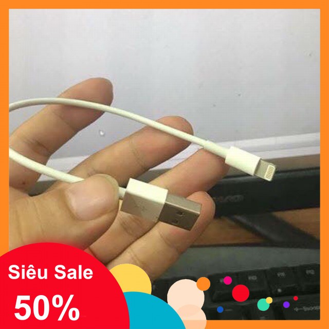 ⚡️Cáp Lightning dây dẹt iPhone, iPad 20cmHN