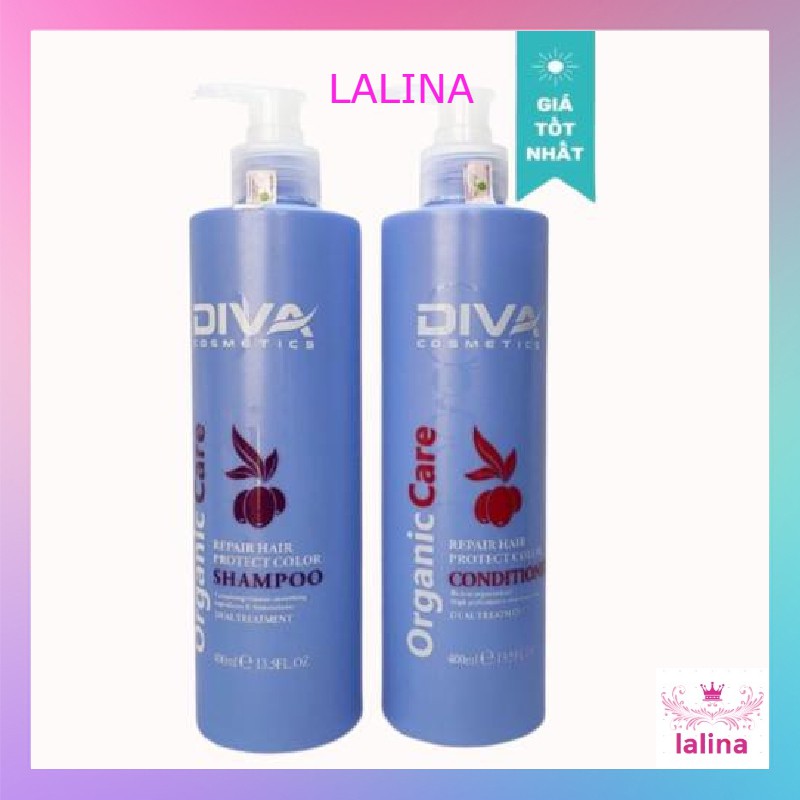 CẶP GỘI XẢ DIVA XANH 750ML