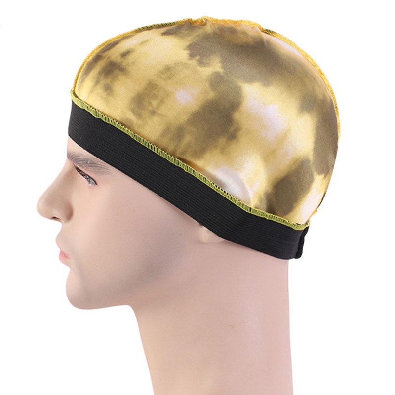 Mũ Trùm Đầu Giả Lụa Co Giãn Nhuộm Màu Gradient Thời Trang Unisex