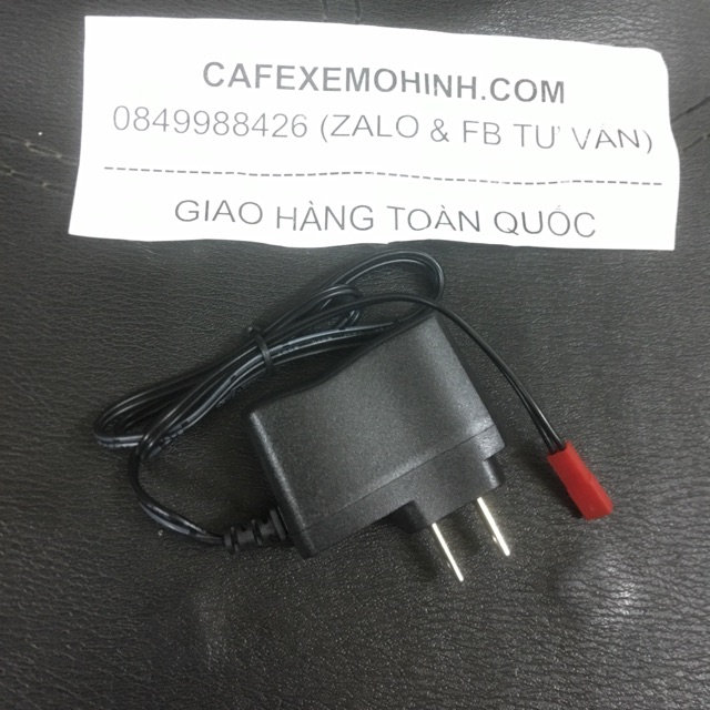 Sạc pin bánh ú cổng JST 6 volt cho xe điều khiển rc