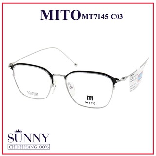 MT7145 - Gọng kính Mito unisex chính hãng Italia - - kèm tem chống hàng giả do bộ công an cấp