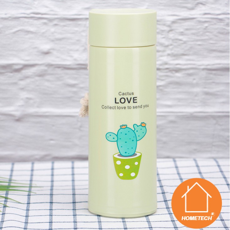 Com Bo 2 Bình nước thủy tinh 450ml phong cách hàn quốc siêu dễ thương