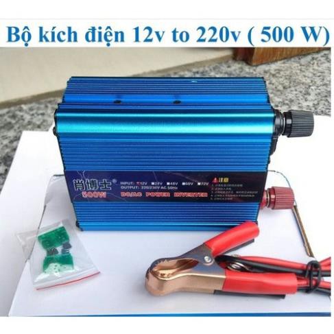 Bộ kích điện 12V lên 220V 500W