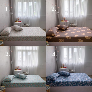 Bộ ga giường và vỏ gối COTTON 100% REE Bedding đủ size nệm mát lạnh mua hè