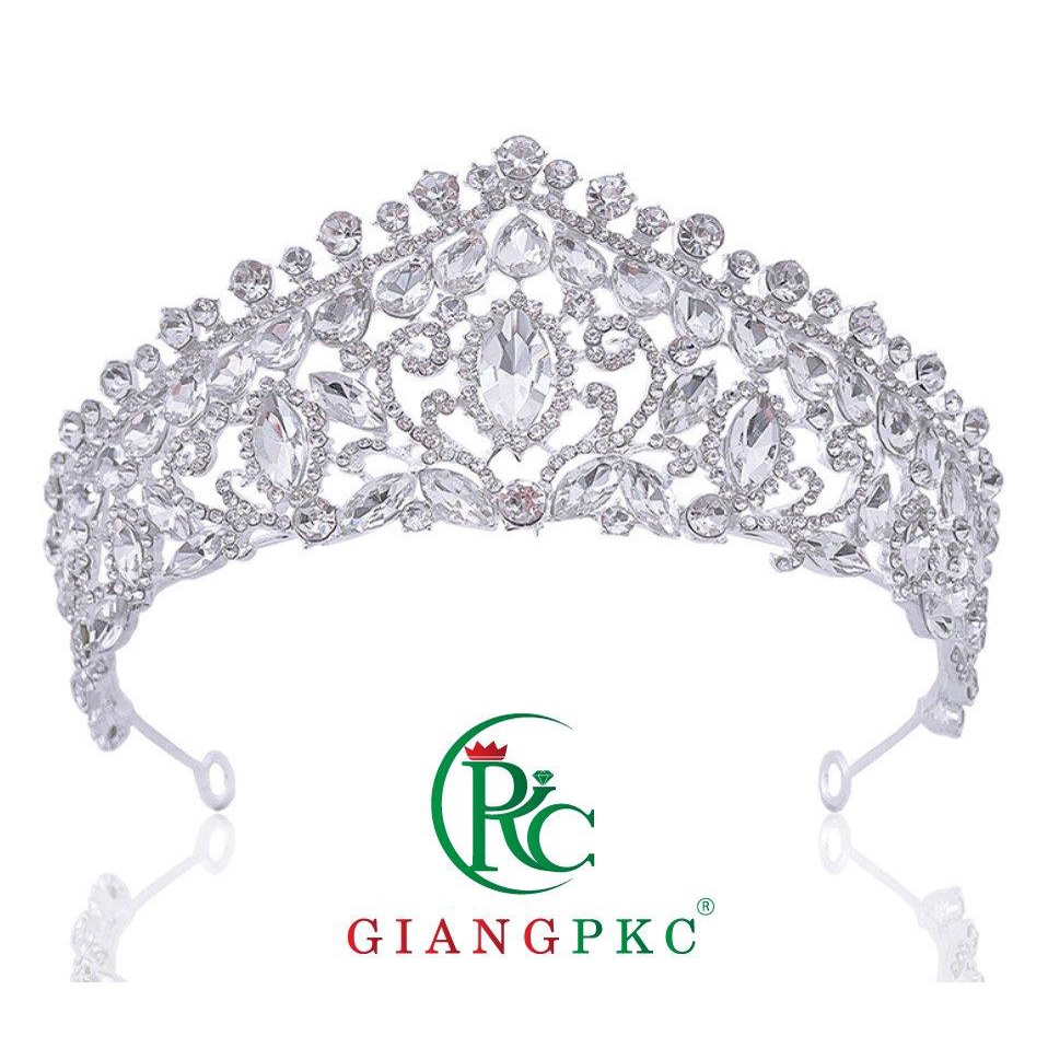 Vương miện cô dâu mới nhất T9-2022 cao 6cm ngang 16cm Giangpkc  Phụ kiện cưới Giang