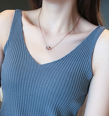 Áo Dây Nữ Cộc Tay Cổ Chữ V Sọc Vằn Thời Trang