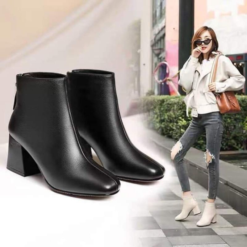 Bốt nữ, BOOTS nữ cao 5cm thời trang Hàn Quốc hot trend