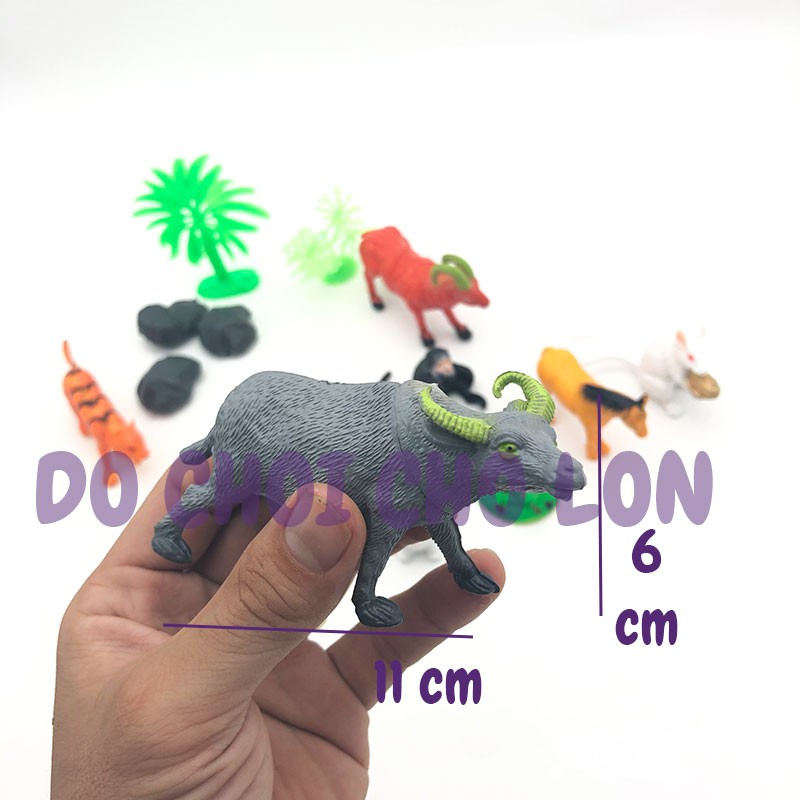 Bộ đồ chơi 12 con giáp ĐẠI bằng nhựa Thành Lộc T839 - Mô hình động vật cho bé