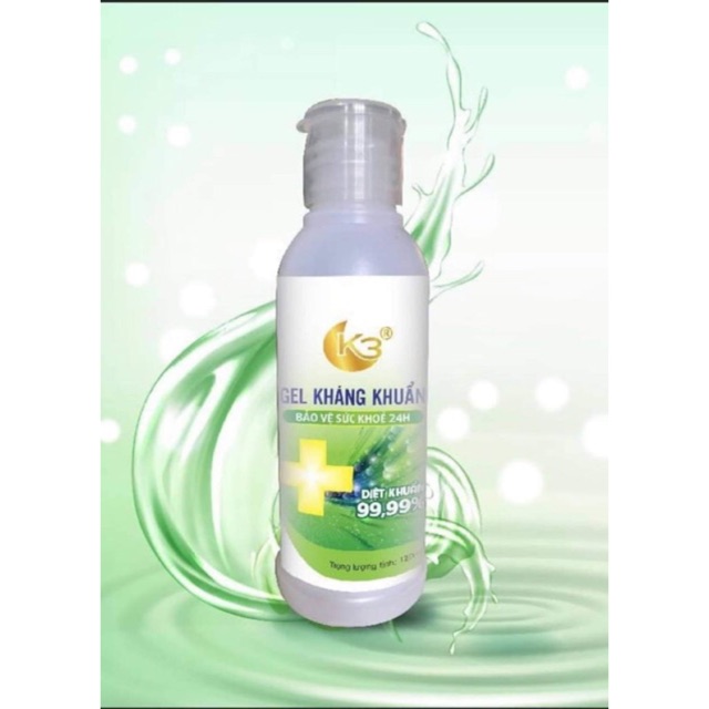 [Cty dược sx-sẵn] Nước rửa tay khô kháng khuẩn K3 120ml | BigBuy360 - bigbuy360.vn