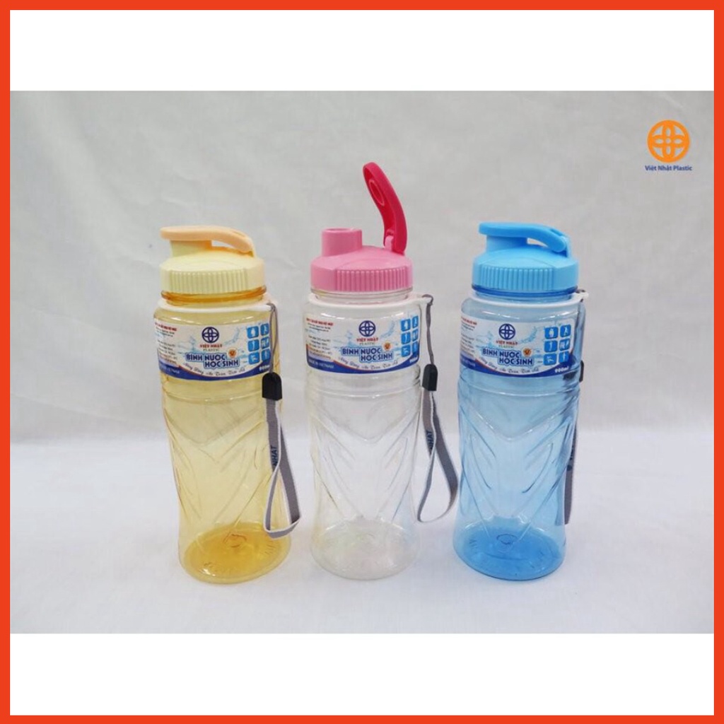 ⭐ Chai nước học sinh ⭐ nhựa PET 900ml - Bình nước thể thao 900ml