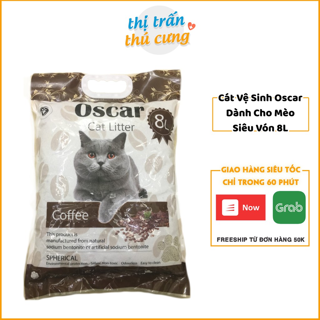 Cát Vệ Sinh Cho Mèo Oscar 8L Siêu Vón Cục Khử Mùi | Siêu Ưu Đãi Nhật Min