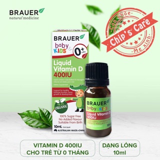 Siro bổ sung vitamin tổng hợp cho bé từ 1-3 tuổi Brauer Liquid Multivitamin