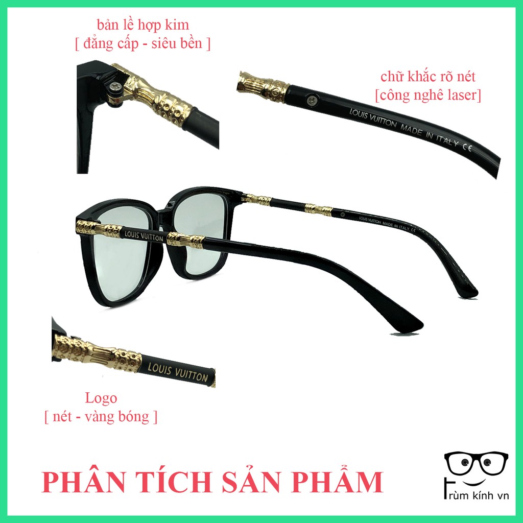 Gọng kính nam nữ có thể lắp mắt cận LV kính mát đẹp cao cấp | BigBuy360 - bigbuy360.vn
