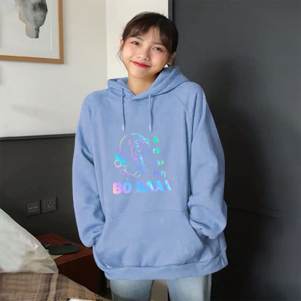 Áo Khoác Nỉ Hoodie Phản Quang Doremon Bỏ Ra Bạn Êiiii PQ06KN