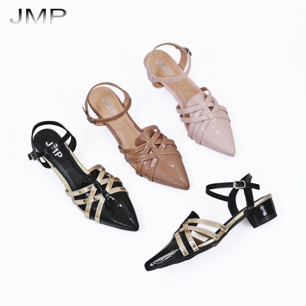 JMP - Giày Sandal Quai Đan Chéo Thiết Kế Sang Trọng Cao 3cm - SD52