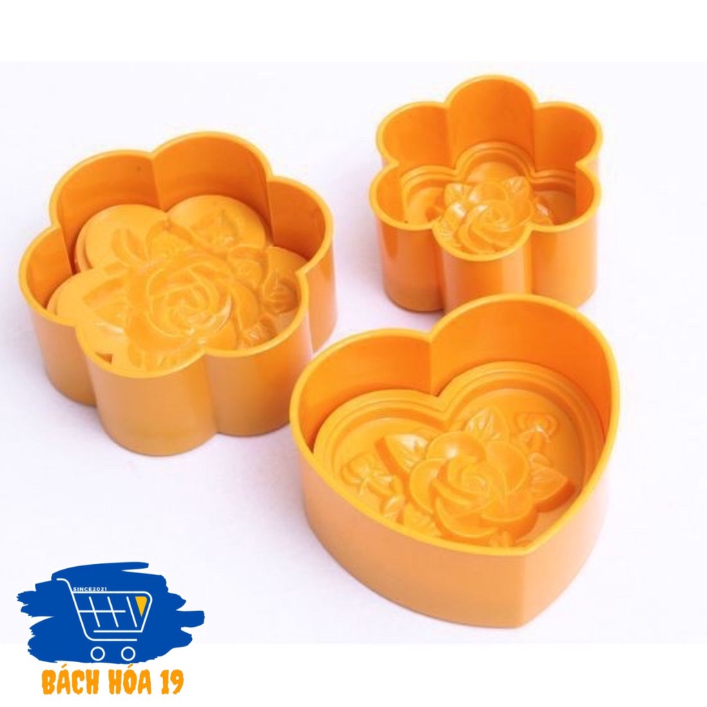 KHUÔN XÔI KHUÔN BÁNH NGỌT HÌNH HOA HỒNG ÉP XÔI HÌNH TRÁI TIM NHỰA VIỆT NHẬT