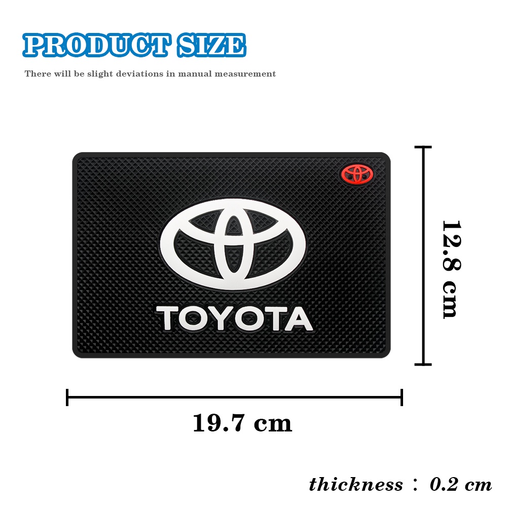 Thảm Cao Su Chống Trượt Có Giá Đỡ Điện Thoại Cho Toyota Vios Yaris Avanza Rush Camry Rav4