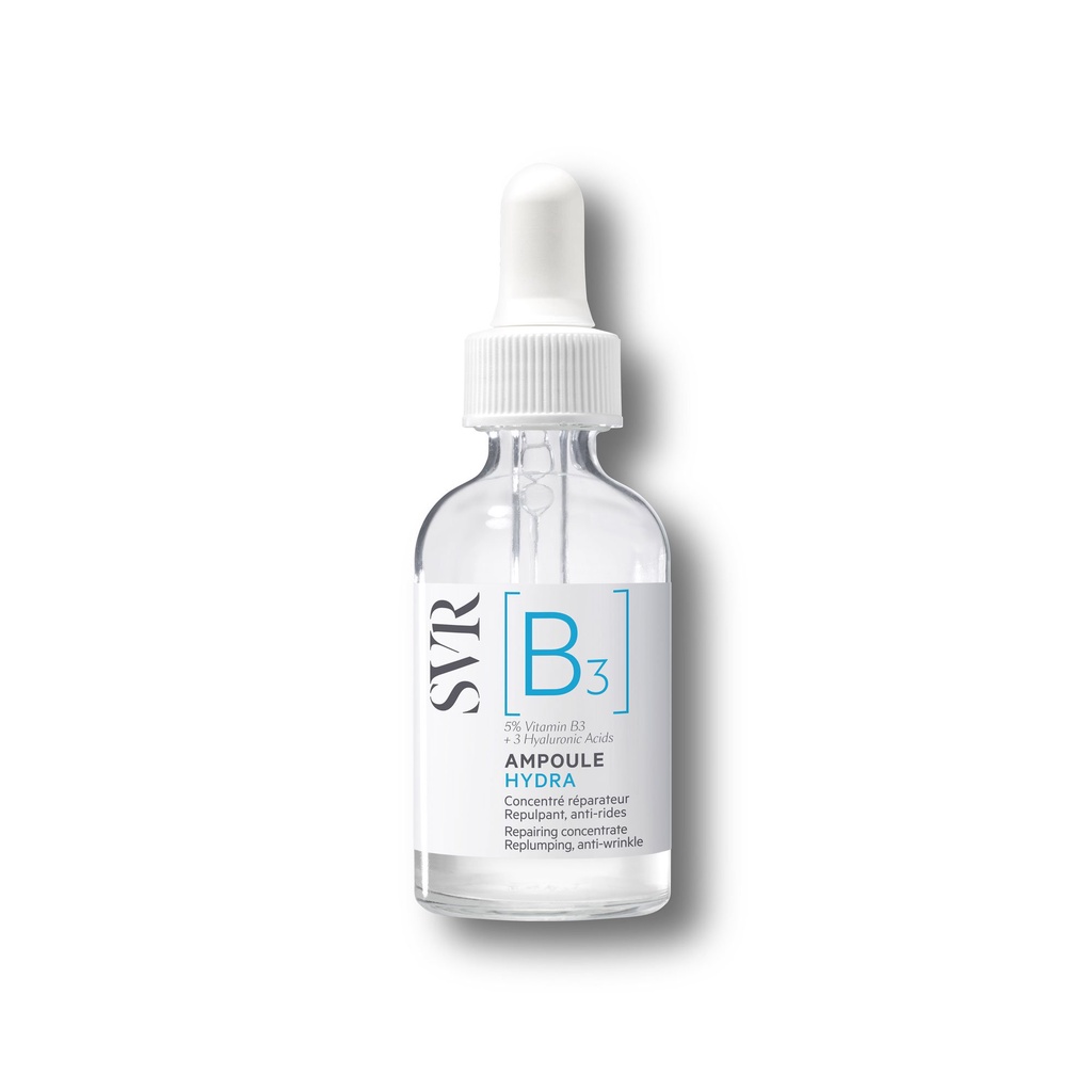 Tinh Chất Dưỡng Ẩm SVR [B3] Ampoule Hydra 30ml - Serum B3 SVR ngăn ngừa nếp nhăn, phục hồi da