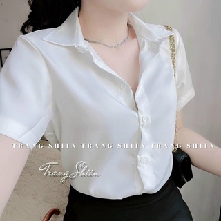 ÁO SƠ MI LỤA TAY NGẮN