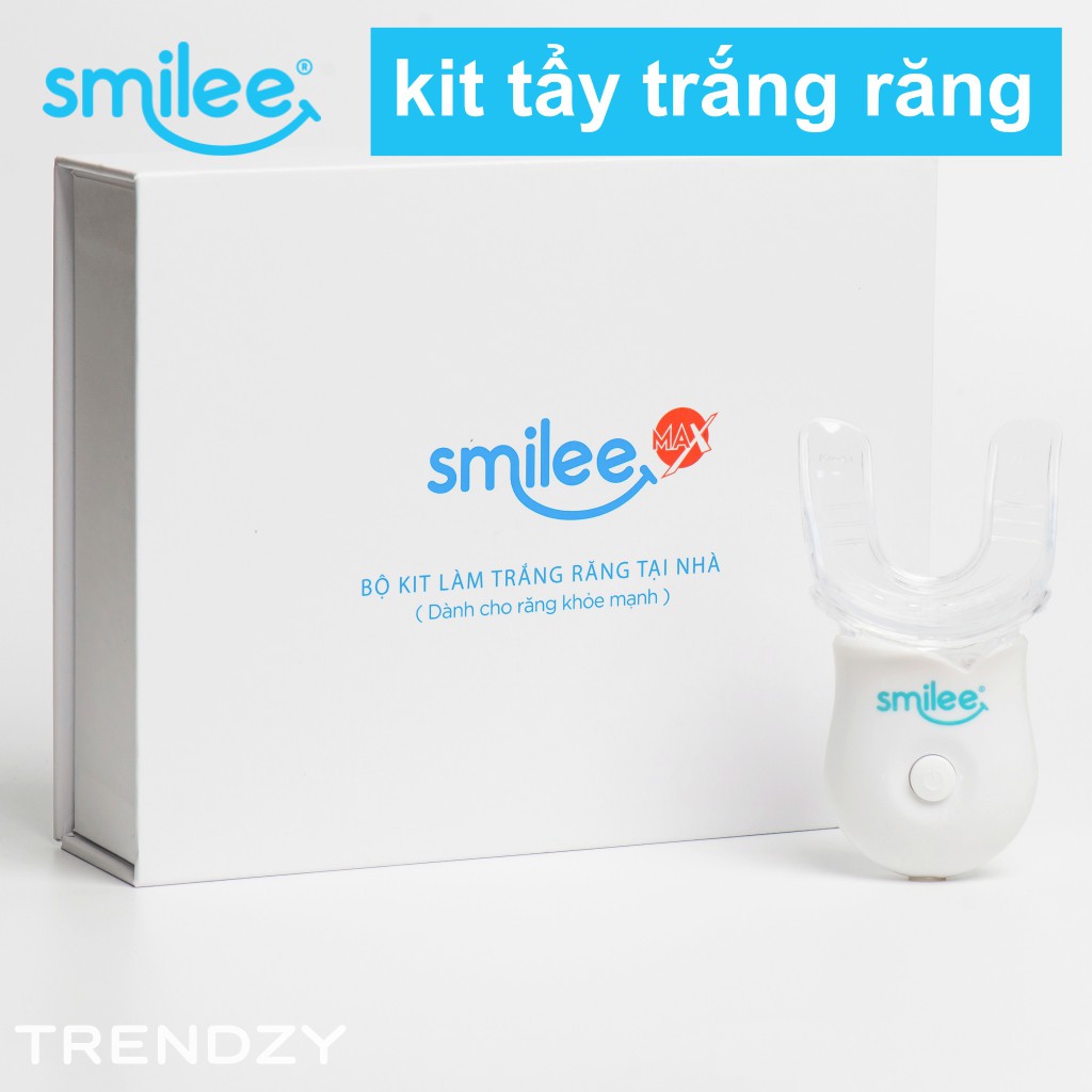 [Full Quà + Freeship + ⚡25%] Bộ kit tẩy trắng răng Smilee - Tự làm trắng răng tại nhà chỉ 20 phút - Nhập khẩu Mỹ