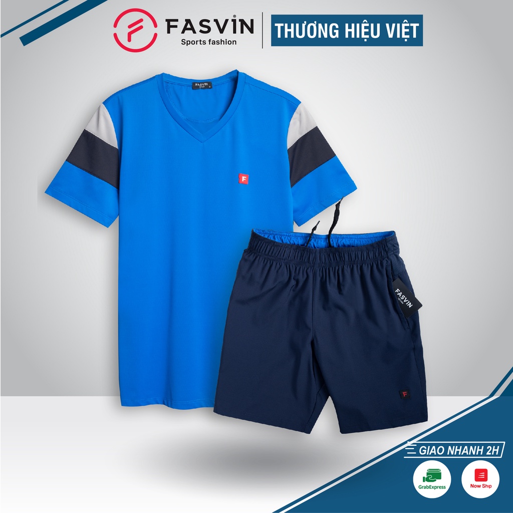 Bộ thể thao nam Fasvin AV20284.HN chất vải mềm nhẹ co giãn thoải mái