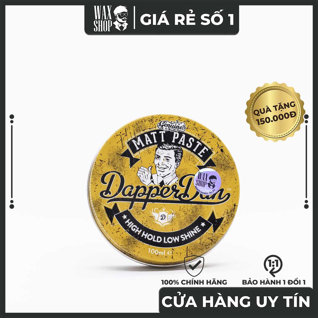 Sáp Vuốt Tóc Dapper Dan Matt Paste ⚡ [Chính Hãng] ⚡ Siêu Giữ Nếp Tóc tới 24 Tiếng, Tặng Kèm Pre-Styling Oil và Lược Sấy