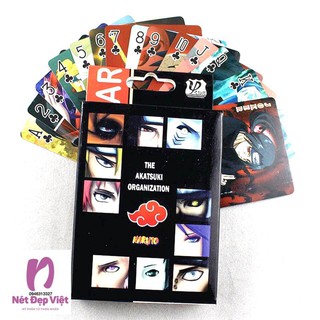 Bộ Bài Tây Naruto Akatsuki 52-54 Lá Dễ Thương