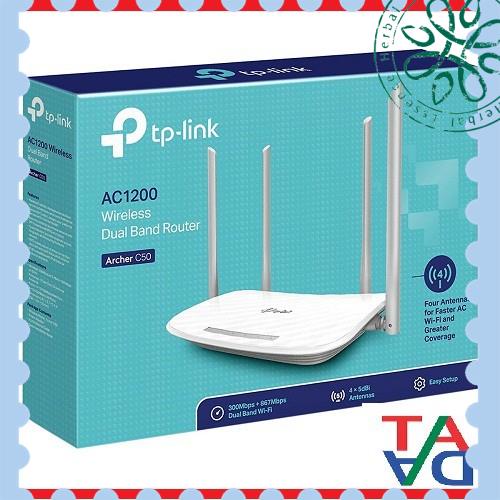 [Hàng mới về] Router Wifi Băng Tần Kép AC1200 TP-Link Archer C50 - Hàng Chính Hãng