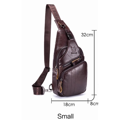 Túi đeo chéo nam da bò thật cao cấp mini phong cách thời trang trẻ dùng đi học đi chơi giá rẻ CS05