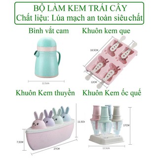 Khuôn làm kem ốc quế chất liệu lúa mạch