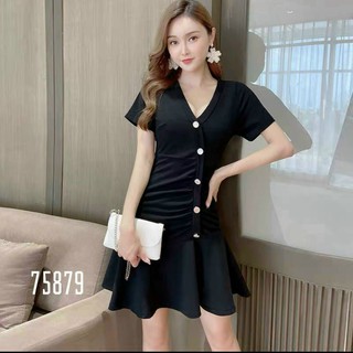 Đầm nữ dự tiệc-công sở-dạo phố đêm màu đỏ đen gợi cảm trẻ trung