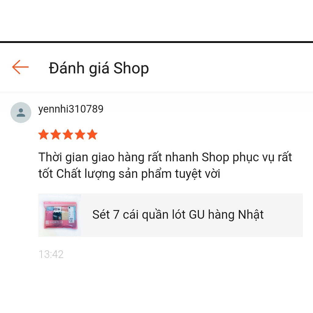 Set 5 cái quần lót GU xách tay Nhật Bản | BigBuy360 - bigbuy360.vn