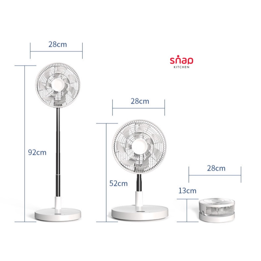 Quạt sạc, quạt tích điện NEVAEH  điều khiển từ xa 12 cánh 6 cấp độ gió, có màn hình led hiển thị, tiết kiệm điện