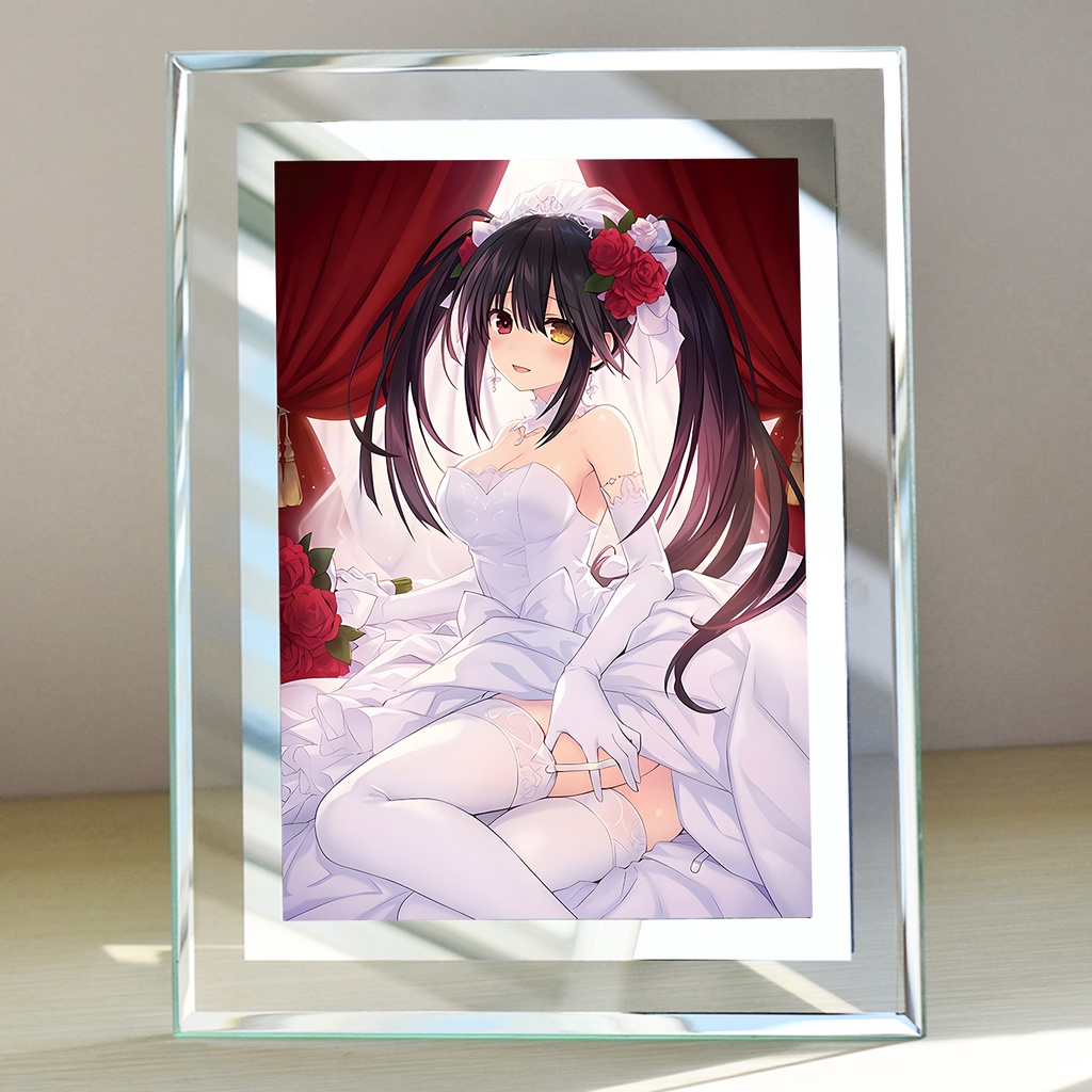 Khung kính Tokisaki Kurumi (5) Anime Date A Live - để bàn by 2D Tộc Shop