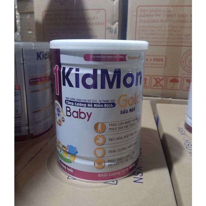 Sữa mát Kidmon Gold Baby giúp tăng cân ,tăng cường hệ miễn dịch (900g)