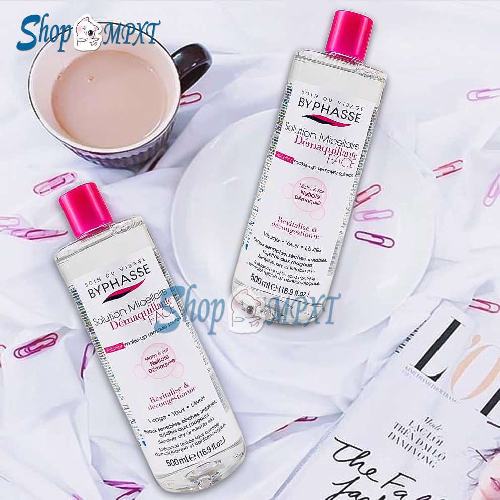 🌸Chính hãng🌸 Nước Tẩy Trang Byphasse Solution Micellaire Pure Skin cho mọi loại da 500ml | BigBuy360 - bigbuy360.vn