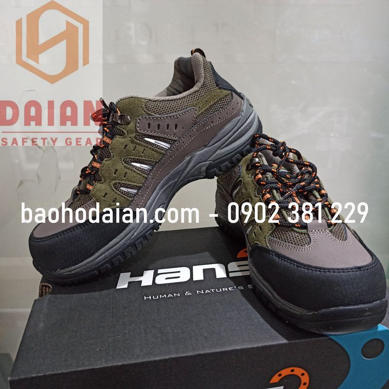 Giày Bảo Hộ Lao Động Hàn Quốc mũi thép, đế thép Hans HS-16-1 LOUIS