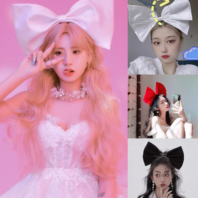 Băng Đô Cài Tóc Trang Trí Hình Nơ Dễ Thương Cho Nữ