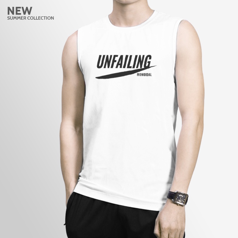 Áo ba lỗ nam đẹp UNIFUN mã KC-Q thể thao Tank top kiểu lót form rộng nách tập gym, bóng rổ chất lưới co giãn hè