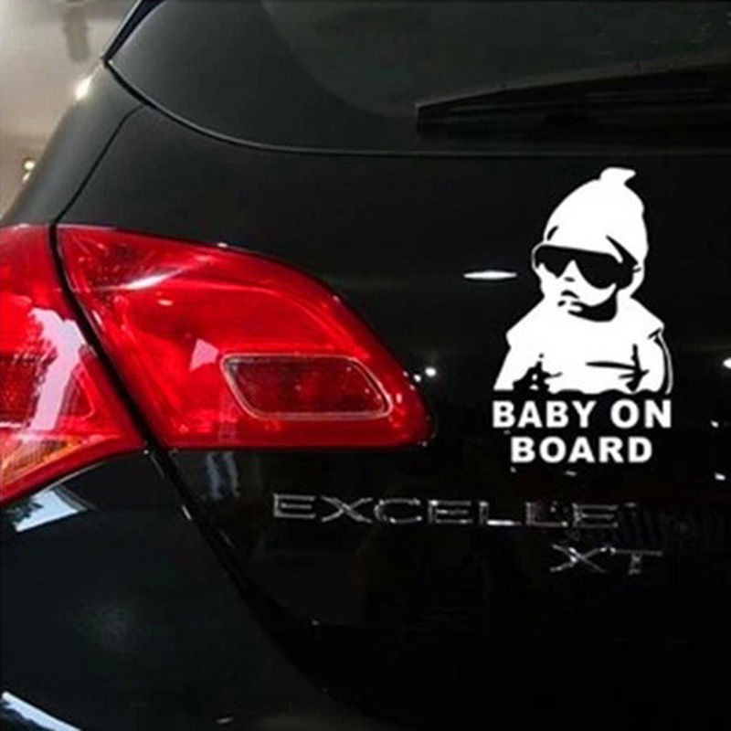 Sticker Dán Họa Tiết &quot;baby On Board&quot; Cho Xe Ô-tô