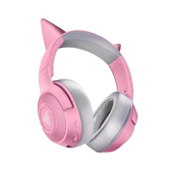 Tai nghe không dây cho game thủ Razer Kraken Bluetooth Kitty Edition - Quartz