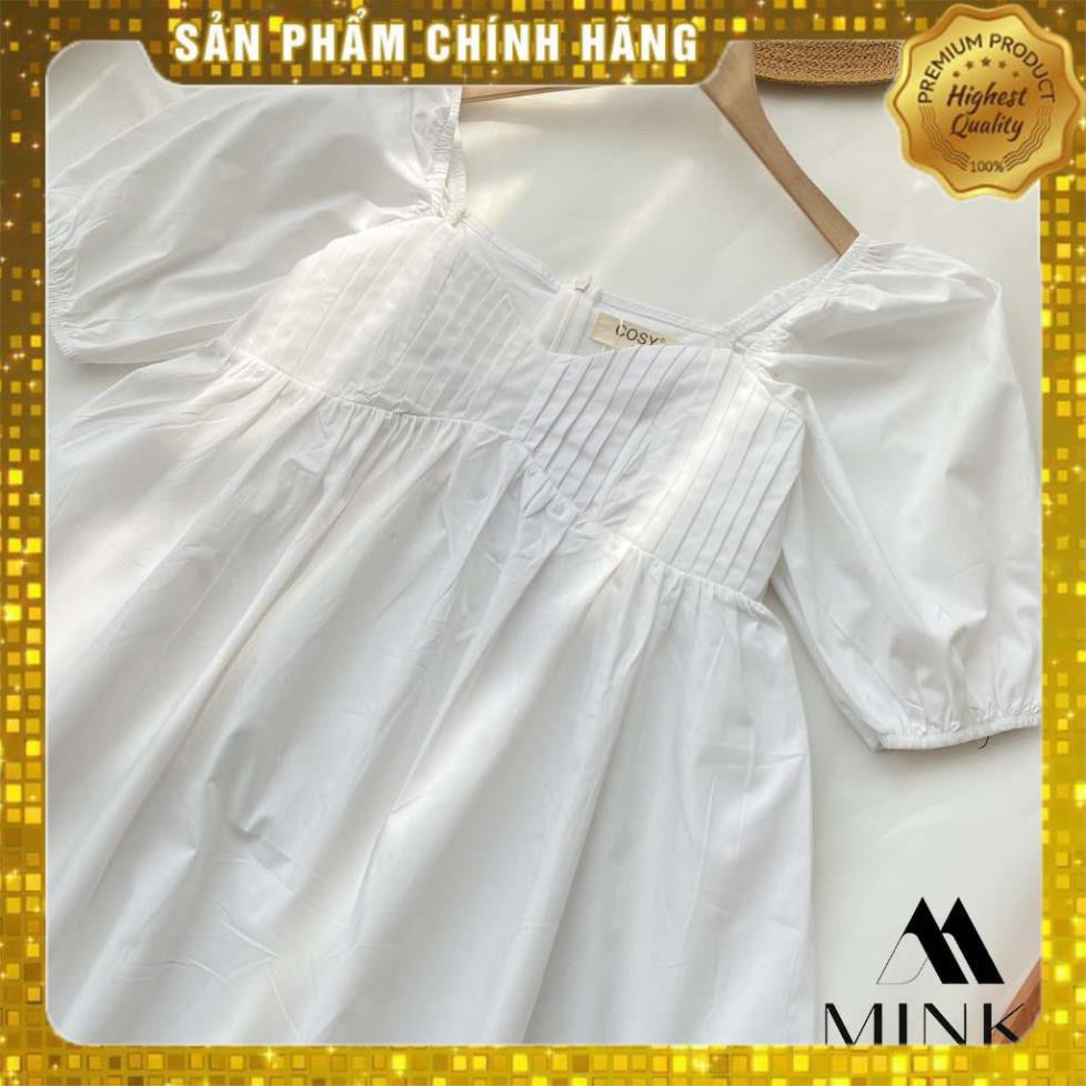 [MÃ XIA FREEHIP] ĐẦM XẾP LY NGỰC - Chất Liệu Kaki Thun Nhập Khẩu - 3 màu Trắng/ Nude/ Hồng [HÀNG THIẾT KẾ] | BigBuy360 - bigbuy360.vn