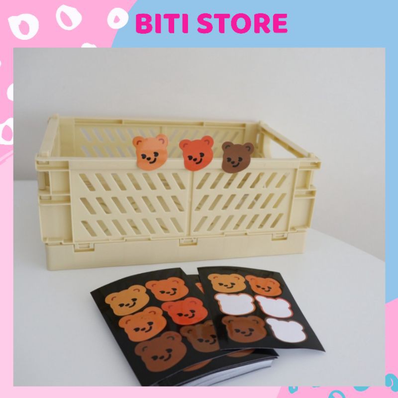 Miếng Hình Dán Hình Gấu Trang Trí BiTi Store GMN26