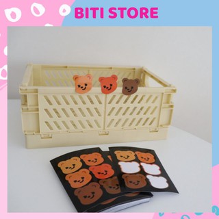 Miếng hình dán hình gấu trang trí biti store gmn26