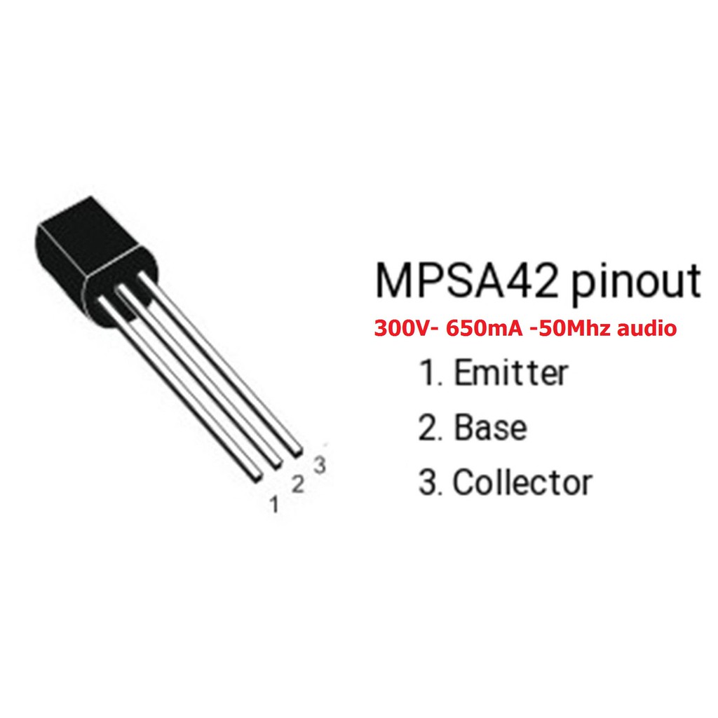 Mời chọn tranzito MPSA92 và MPSA42 (10 con chân đồng xịn)