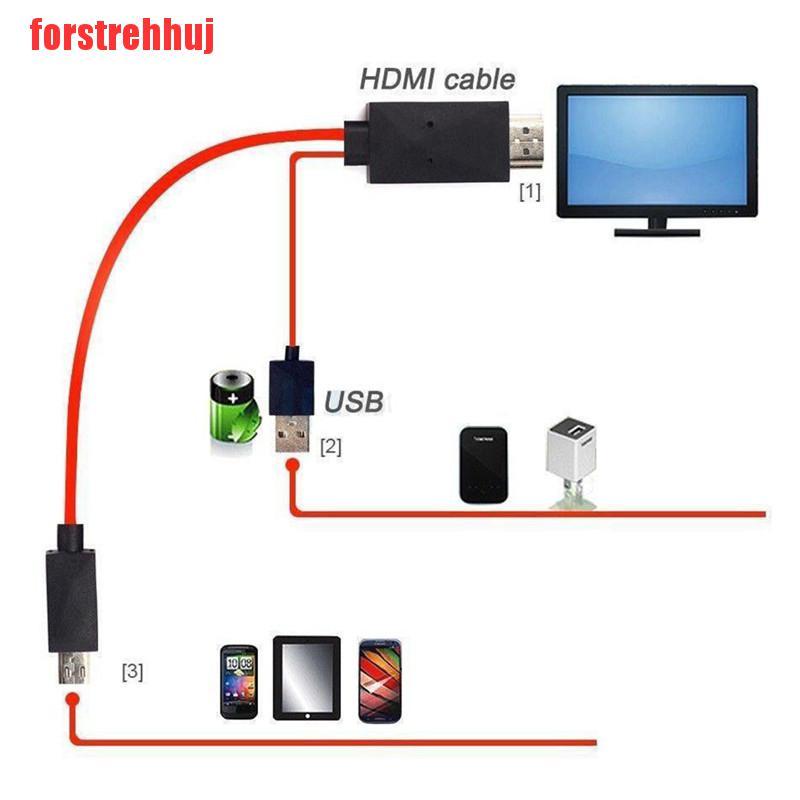 SAMSUNG Cáp Chuyển Đổi Từ Micro Usb Sang Hdmi 1080p Hd Tv Cho Điện Thoại Android