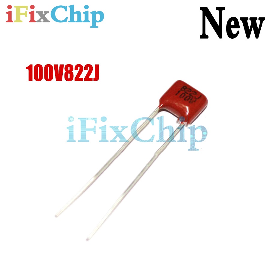 10 Cái / lốc CBB 100V822J 8.2NF Pitch 5MM 822J 100V CBB Polypropylen tụ điện