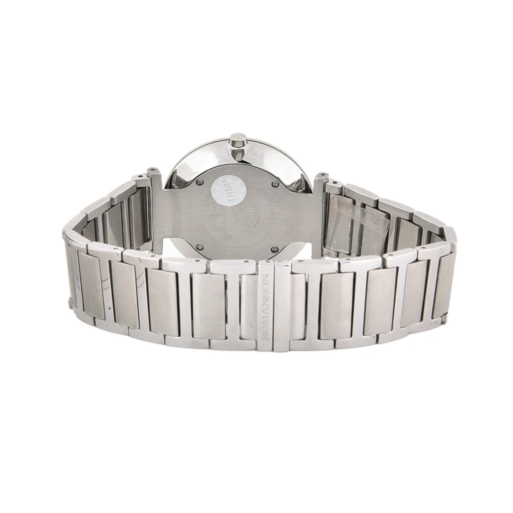Đồng hồ Romanson Men Watch TM3238JMWWH nam mặt mỏng kính chống xước, máy Thụy Sĩ chống nước, dây thép cao cấp chính hãng
