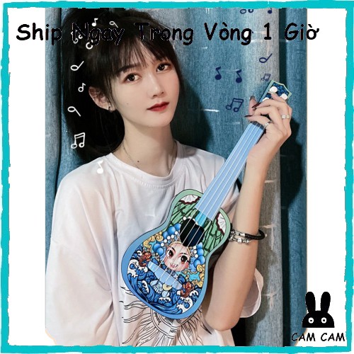 Đàn Guitar Mini ⚡Kim Đồng Ngọc Nữ Mẫu Mới 2021⚡ hoạt hình siêu kute cho bé trai bé gái